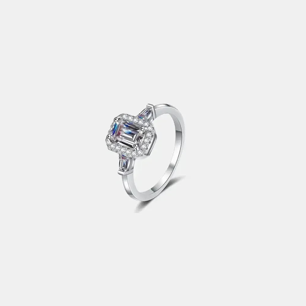 1 Carat Moissanite 925 Sterling Silver Ring - Update AvenueRingTrendsi1005004318313911005004318313911 Carat Moissanite 925 Sterling Silver RingWhite