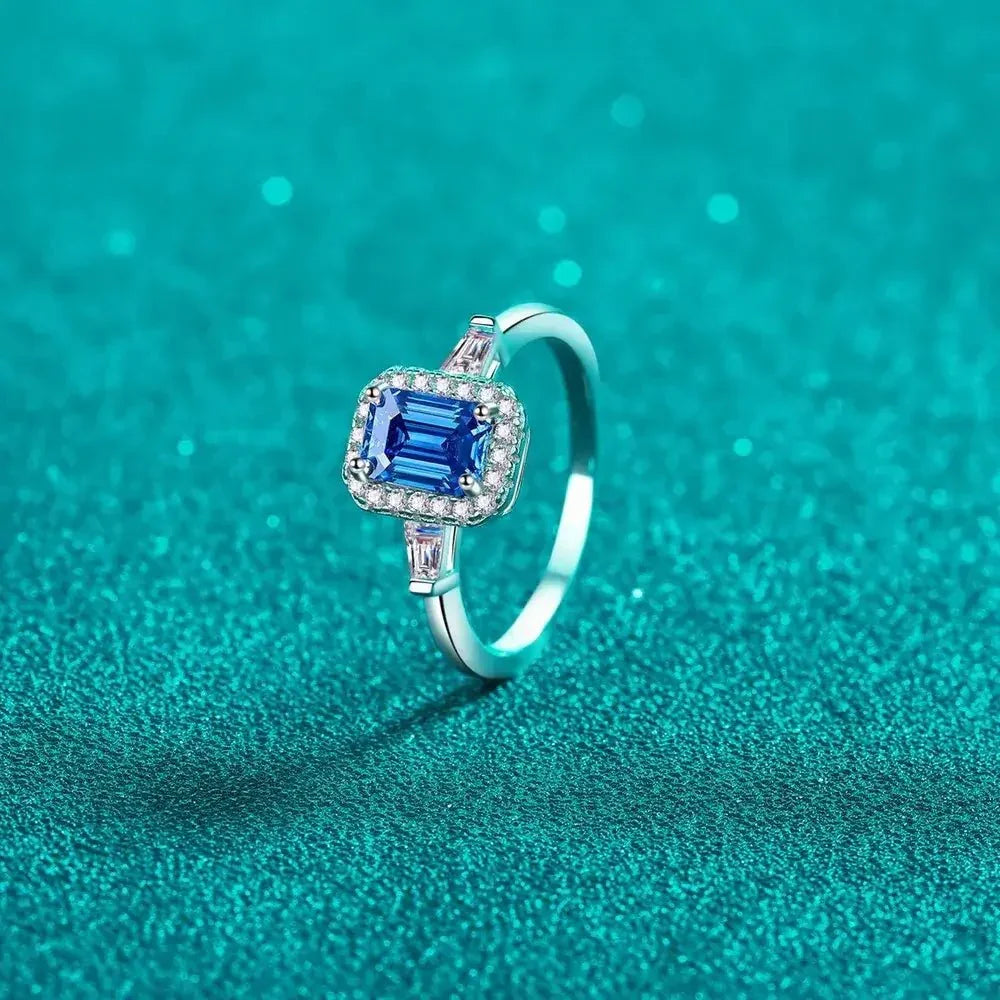 1 Carat Moissanite 925 Sterling Silver Ring - Update AvenueRingTrendsi1005004318386401005004318386401 Carat Moissanite 925 Sterling Silver RingRoyal Blue