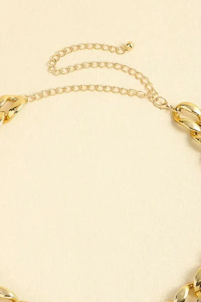 1" Width Acrylic Curb Chain Belt - Update AvenueTrendsi1013003275354051013003275354051" Width Acrylic Curb Chain BeltGold