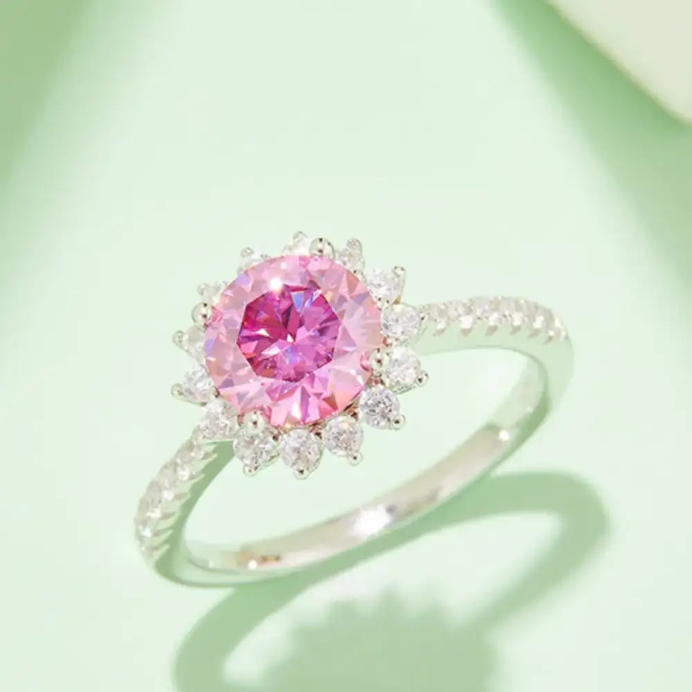 2 Carat Moissanite 925 Sterling Silver Ring