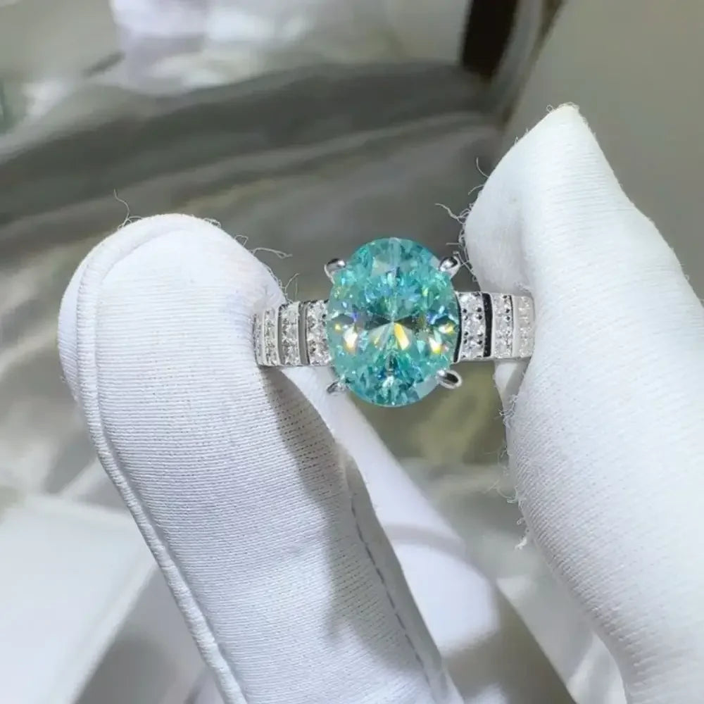 2 Carat Moissanite 925 Sterling Silver Ring