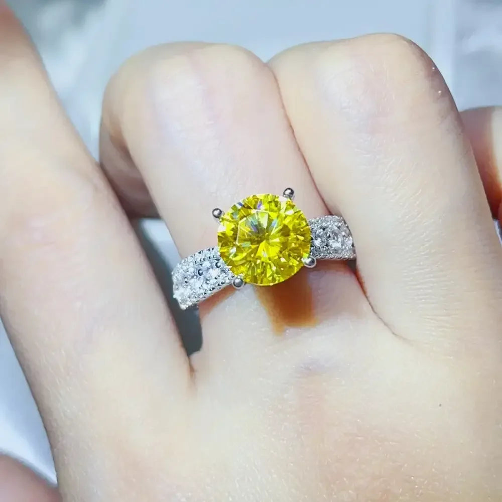 3 Carat Moissanite 925 Sterling Silver Ring