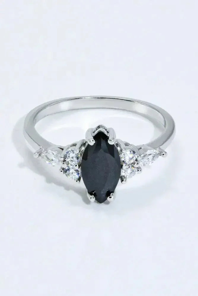 925 Sterling Silver Black Agate Ring - Update AvenueRingTrendsi100100260542338100100260542338925 Sterling Silver Black Agate RingBlack