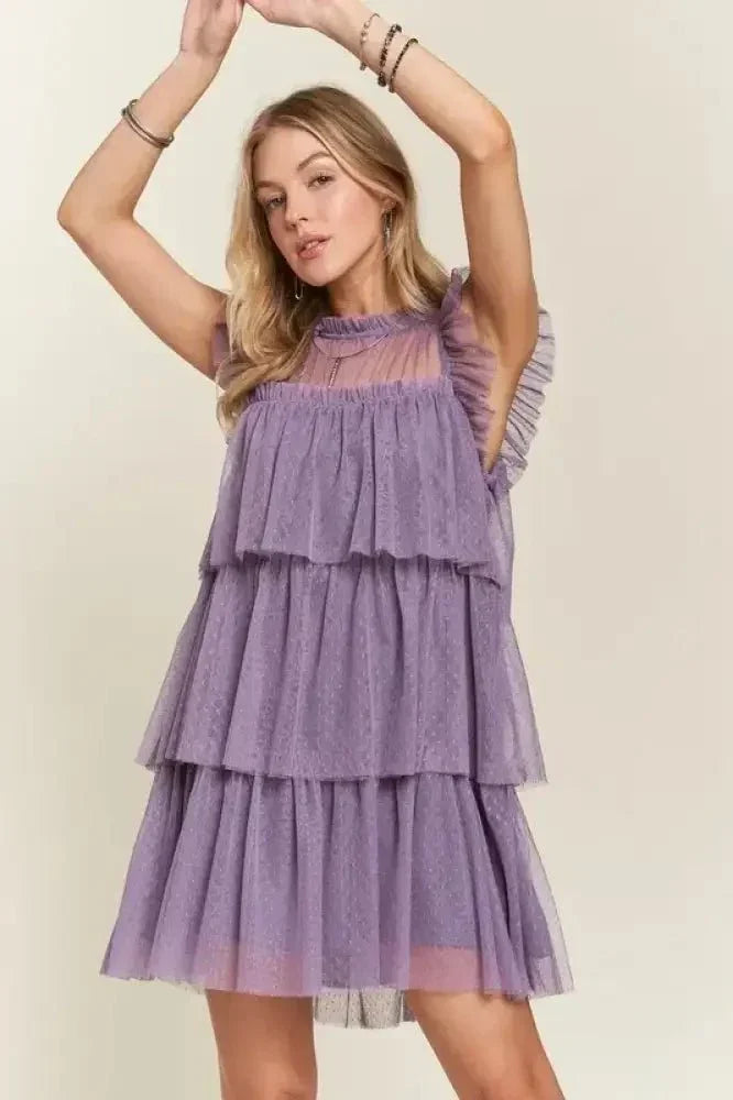 ADORA Layered Ruffled Cap Sleeve Mesh Dress - Update AvenueTrendsi1001004491112301001004491112302a680477 - 1c47 - 4cbe - 82ed - 35f139753104 - MaxMauve
