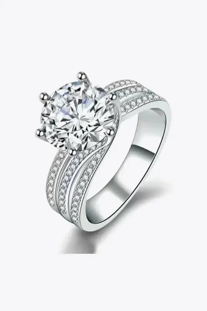 Adored 3 Carat Moissanite Three - Layer Ring - Update AvenueRingTrendsi100100487913063100100487913063Adored 3 Carat Moissanite Three - Layer RingSilver