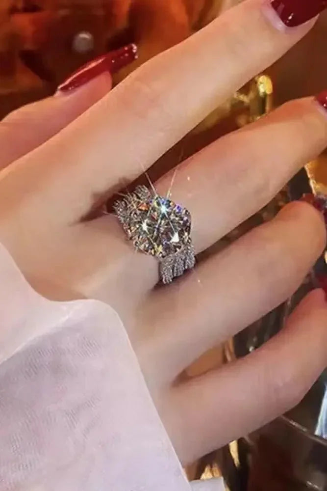 Adored 3 Carat Moissanite Three - Layer Ring - Update AvenueRingTrendsi100100487913063100100487913063Adored 3 Carat Moissanite Three - Layer RingSilver