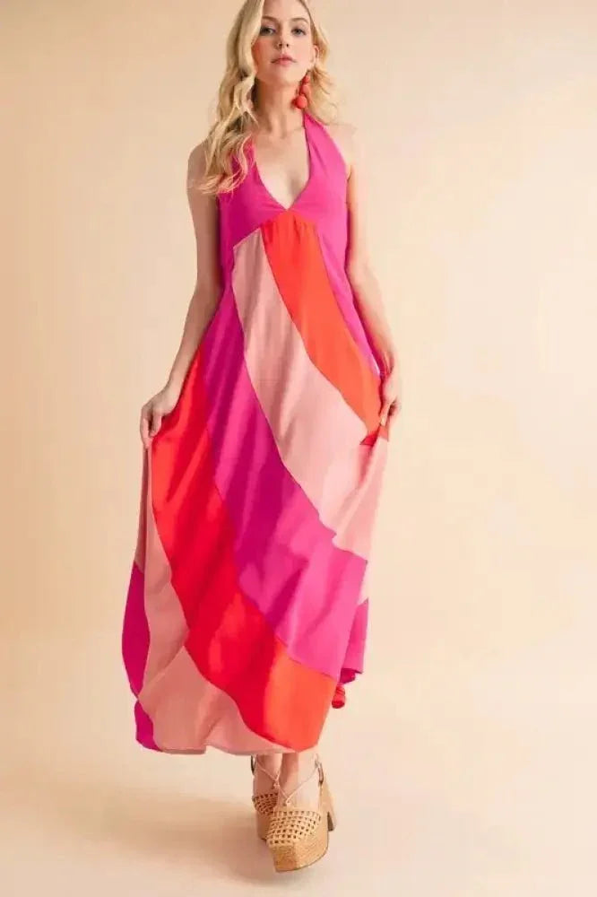Aemi+Co Color Block Sleeveless Maxi Dress - Update AvenueEffortless Elegance: DressesTrendsi100100426991126100100426991126c6a0033fbdeb4de9b975e32642fc617b - Max - OriginPINK COMBO