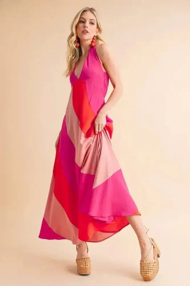 Aemi+Co Color Block Sleeveless Maxi Dress - Update AvenueEffortless Elegance: DressesTrendsi100100426991126100100426991126e1c97735592149439e5f47d336a26ba1 - Max - OriginPINK COMBO