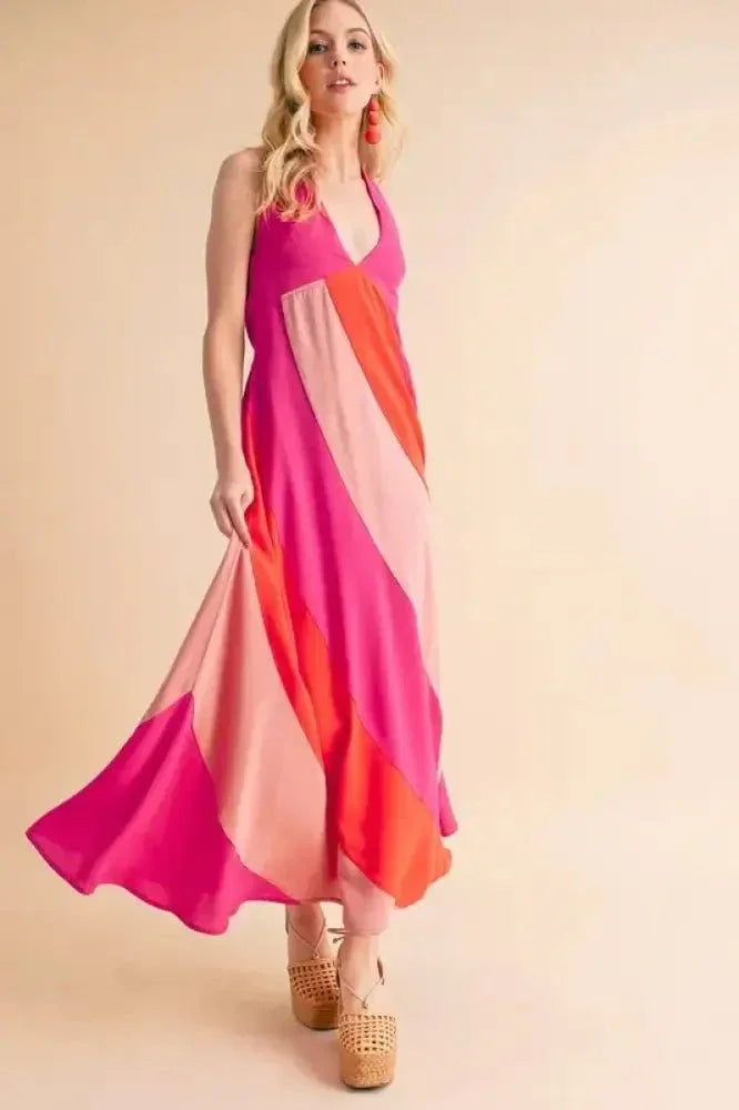 Aemi+Co Color Block Sleeveless Maxi Dress - Update AvenueEffortless Elegance: DressesTrendsi1001004269911261001004269911264d31f5b8c50e4685a4494fe45870e7ea - Max - OriginPINK COMBO