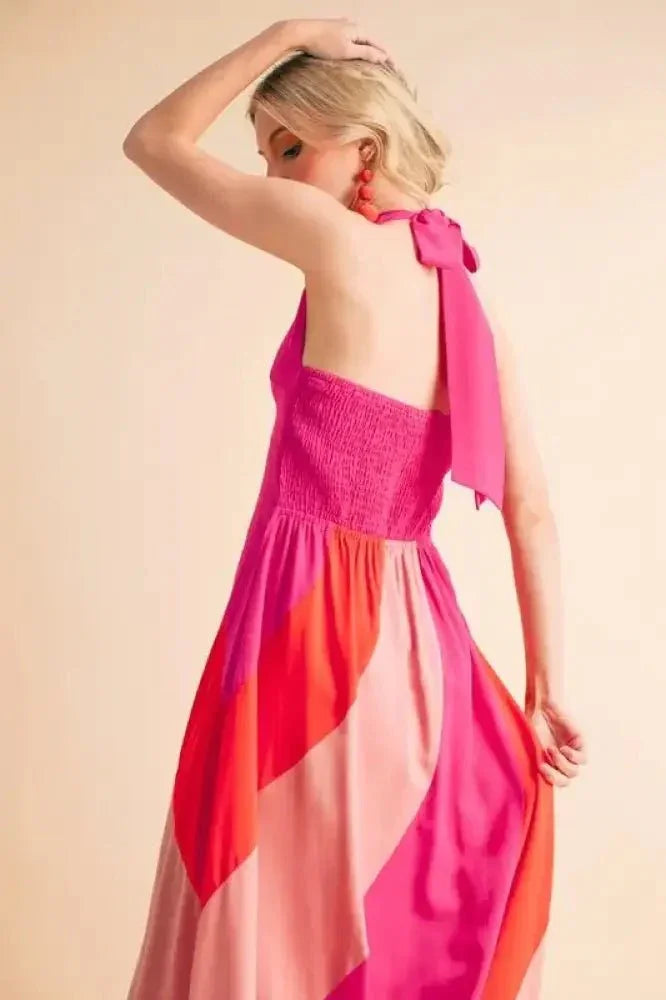 Aemi+Co Color Block Sleeveless Maxi Dress - Update AvenueEffortless Elegance: DressesTrendsi1001004269911261001004269911264fd5cfa30495453588d6e952d8eb5289 - Max - OriginPINK COMBO
