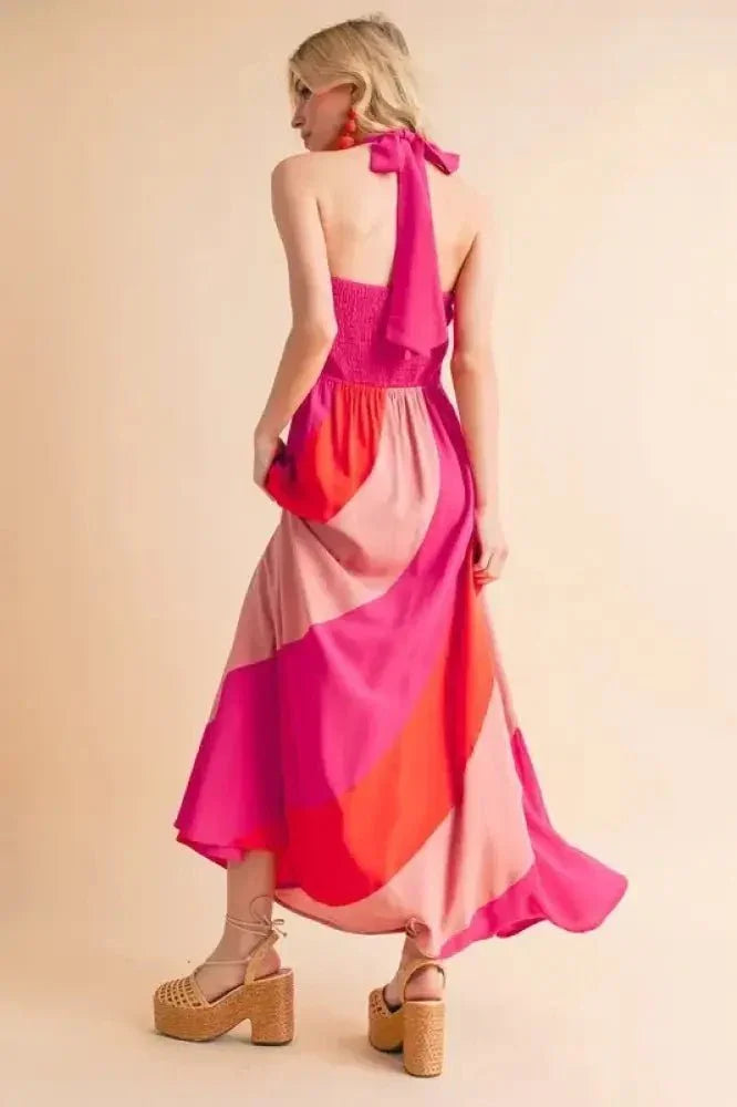 Aemi+Co Color Block Sleeveless Maxi Dress - Update AvenueEffortless Elegance: DressesTrendsi1001004269911261001004269911263dfd49bc72d14a5c9d64ee135a4cae8a - Max - OriginPINK COMBO