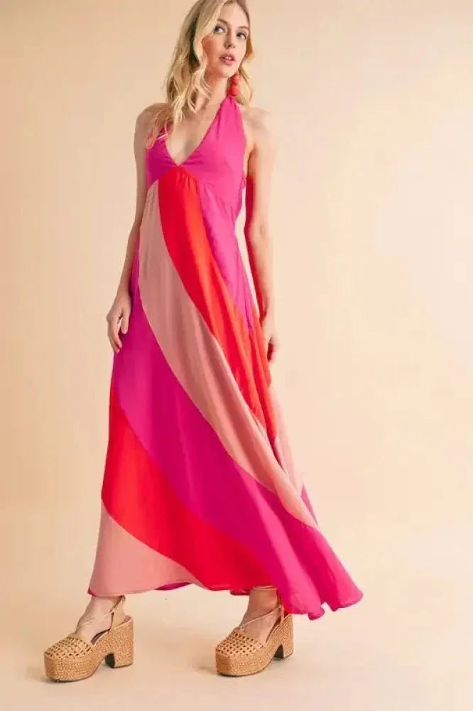 Aemi+Co Color Block Sleeveless Maxi Dress - Update AvenueEffortless Elegance: DressesTrendsi100100426991126100100426991126b734abf727dd4bbc9a7f117ba92056e2 - Max - OriginPINK COMBO