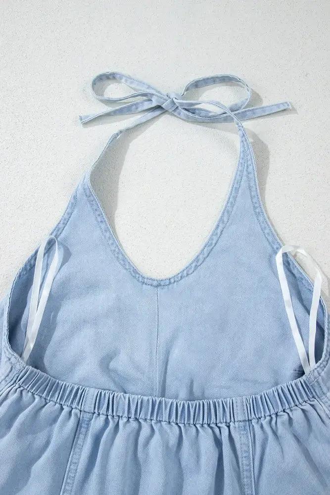 Backless Halter Neck Denim Top - Update AvenueFestival VibesTrendsi100100864693139100100864693139fe2f56fa - 2fa8 - 4a9b - bc1e - 3a861a89b502 - MaxLight Blue