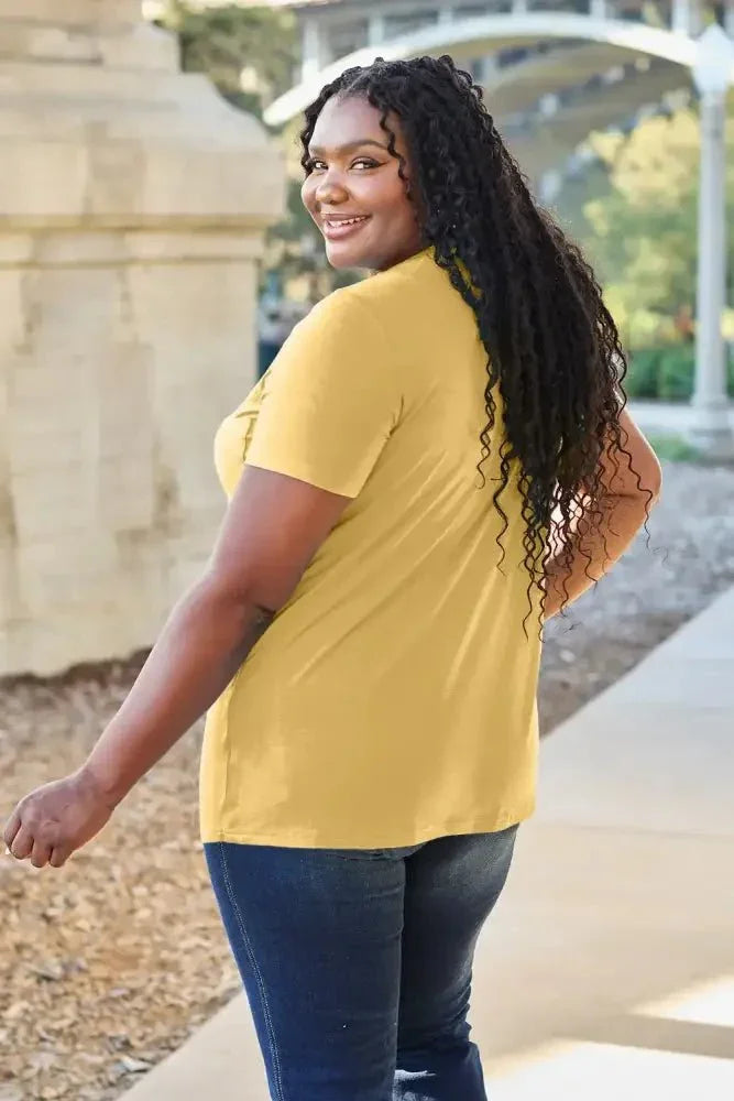 Basic Bae Bamboo Full Size V - Neck Short Sleeve T-Shirt - Update AvenueT-ShirtsTrendsi100100523421975100100523421975aa046de6 - e392 - 4bf6 - 9b62 - 387ed96fe815 - MaxYellow