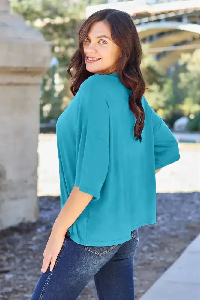 Basic Bae Full Size Round Neck Drop Shoulder T-Shirt - Update AvenueT-ShirtsTrendsi100101658567473100101658567473a71a4c9bda394395a4cdcace9454243f - MaxSky Blue