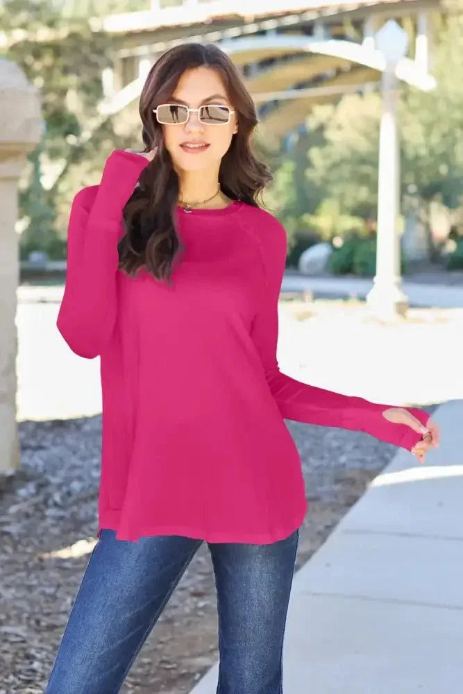 Basic Bae Full Size Round Neck Long Sleeve T-Shirt - Update AvenueT-ShirtsTrendsi10010194196658110010194196658137549cf6ee834b63883be92f4784f578 - MaxHot Pink