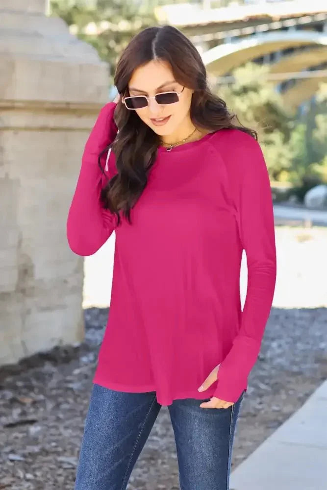 Basic Bae Full Size Round Neck Long Sleeve T-Shirt - Update AvenueT-ShirtsTrendsi100101941966581100101941966581aa3220ccee4d4f309e3bcf98ded71897 - MaxHot Pink