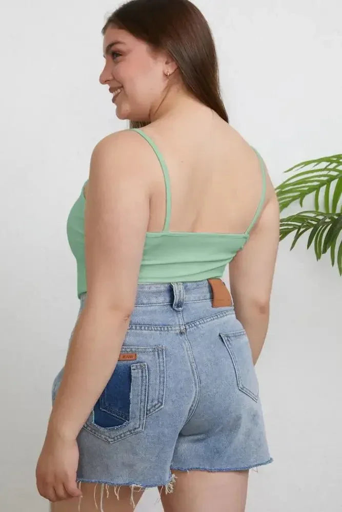 Basic Bae Full Size Round Neck Slim Cami Plus Size - Update AvenueTrendsi10010120652675510010120652675576e6364f - 97a3 - 4333 - a654 - 0bdecd206812 - MaxLight Green