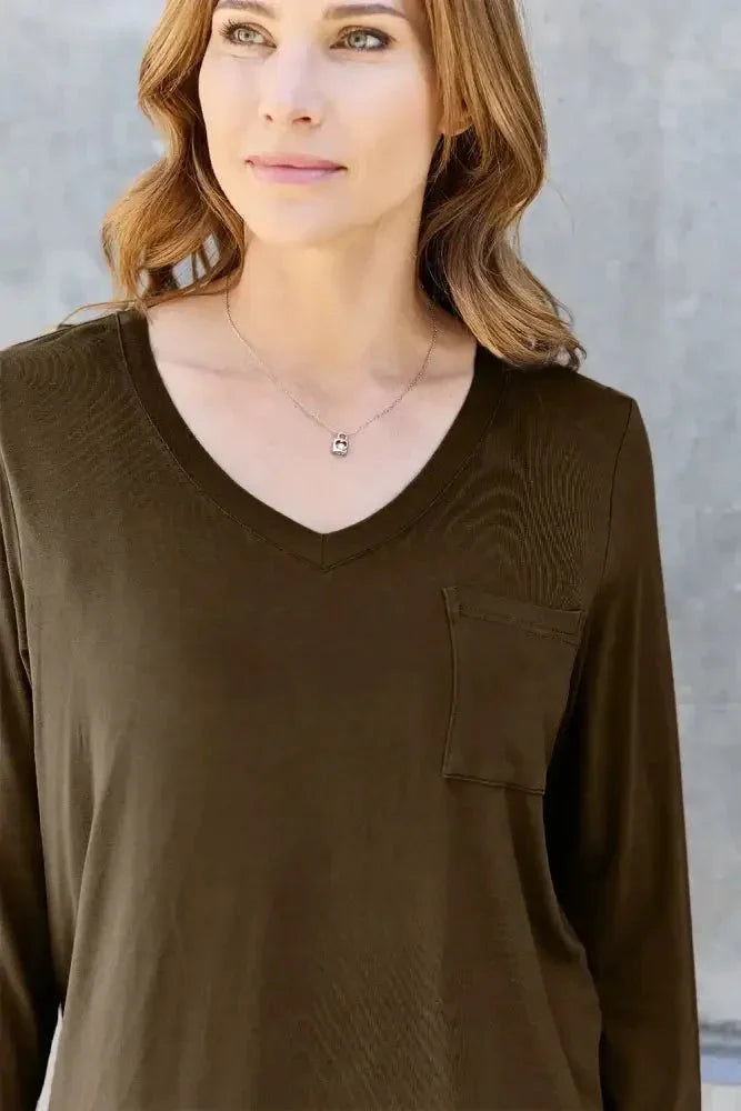 Basic Bae Full Size V - Neck Long Sleeve Top - Update AvenueT-ShirtsTrendsi1001016671477331001016671477333c8f65d3 - 48ff - 4510 - 9c85 - 62311339985b - MaxMocha