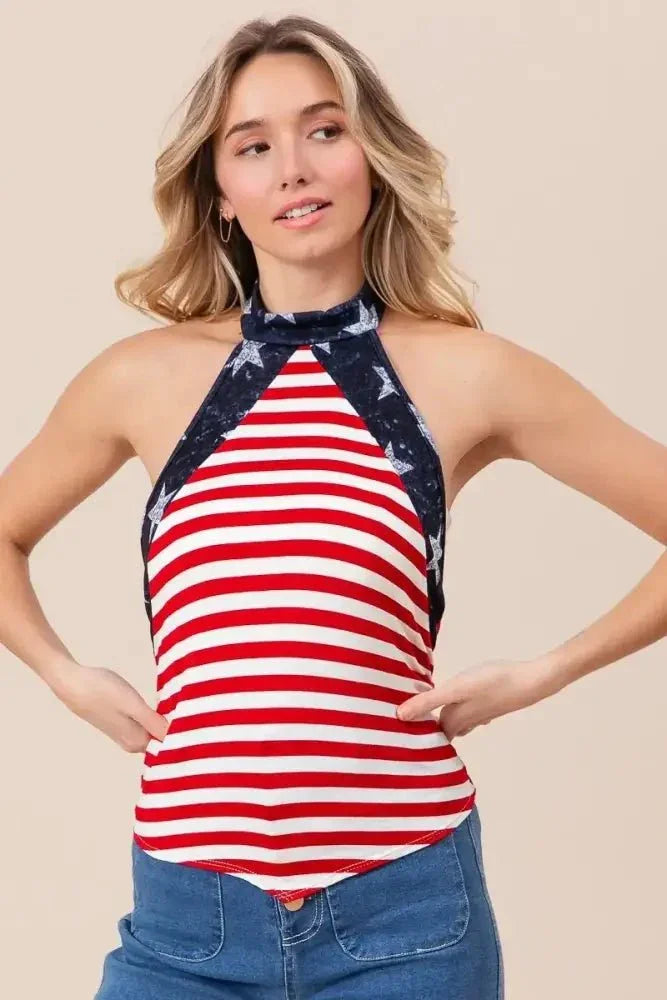 BiBi Stripe Jersey with Star Halter Neck with Tie Back - Update AvenueTrendsi100100809711015100100809711015337cf21d905245c08cb96b2952e9cccc - Max - OriginRED/IVORY