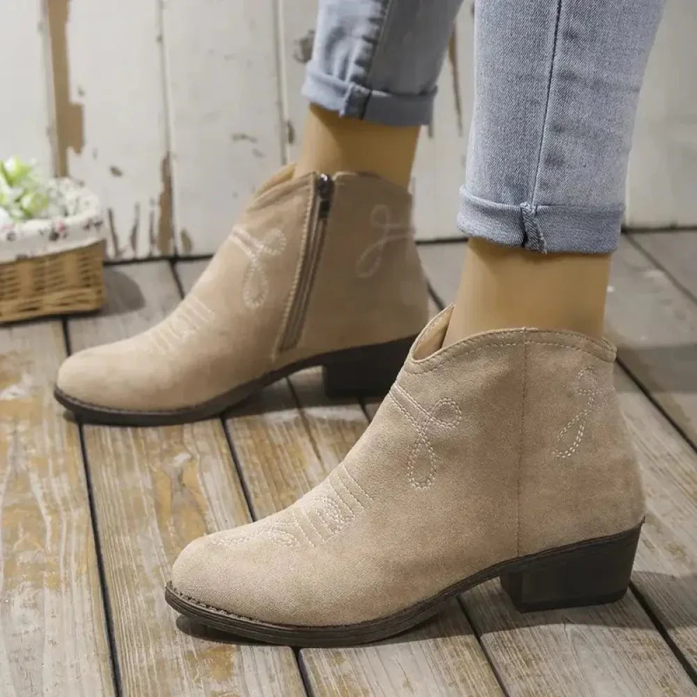 Block Heel Ankle Boots - Update AvenueTrendsi100600773841055100600773841055Block Heel Ankle BootsChocolate
