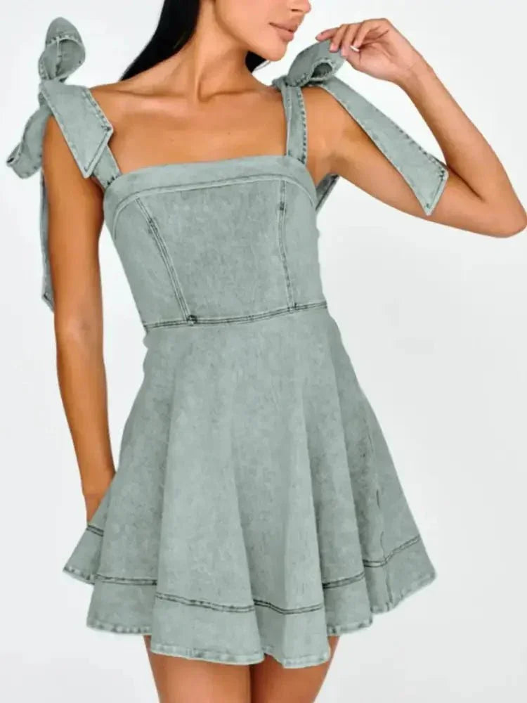 Bow - Shoulder Square Neck Denim Mini Dress - Update AvenueDenim Dresses & SkirtsTrendsi100100625624466100100625624466d53df0420c4f4287878edd09cf236116 - Max - OriginLight Blue
