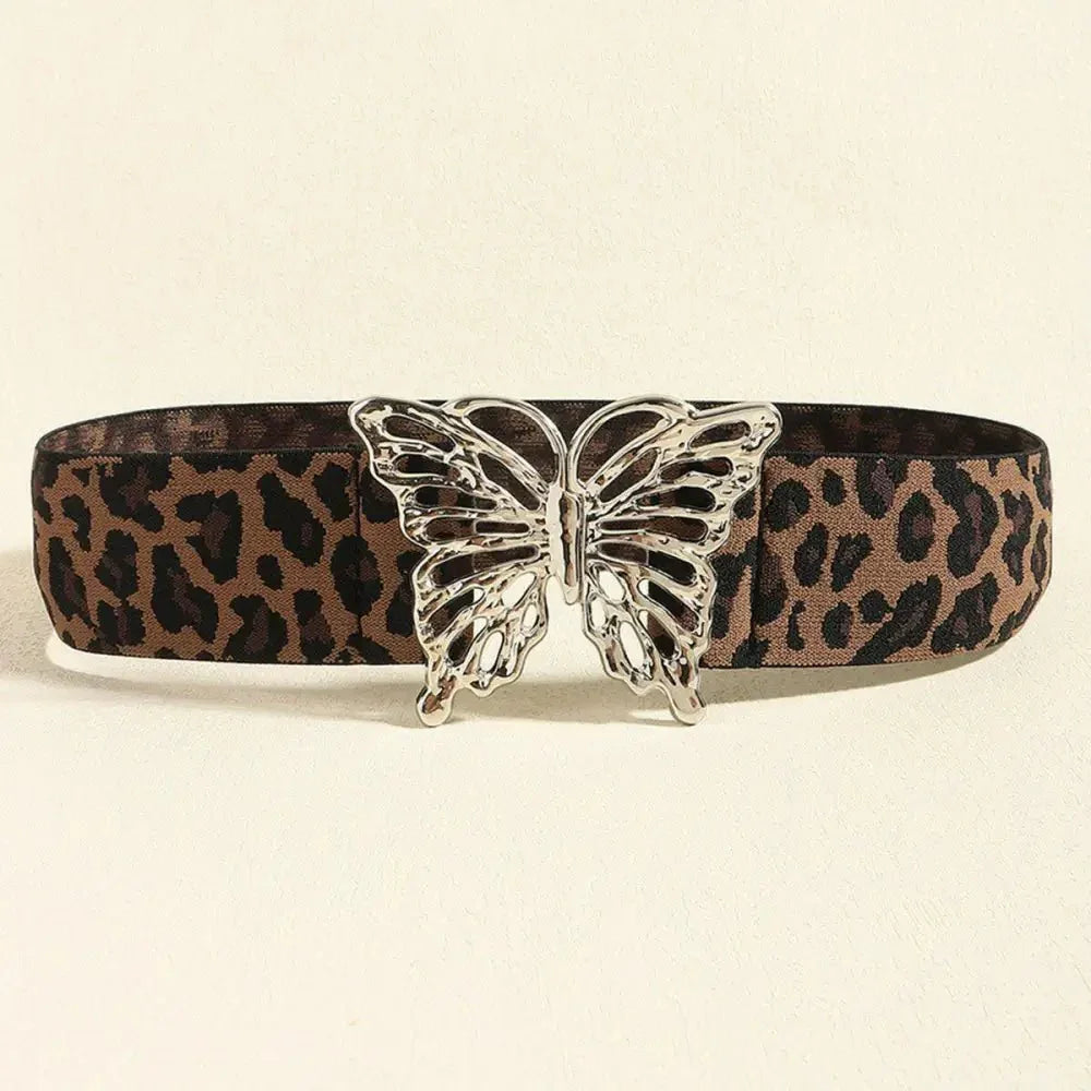 Butterfly Alloy Buckle Elastic Belt - Update AvenueTrendsi101300620890164101300620890164Butterfly Alloy Buckle Elastic BeltLight Yellow