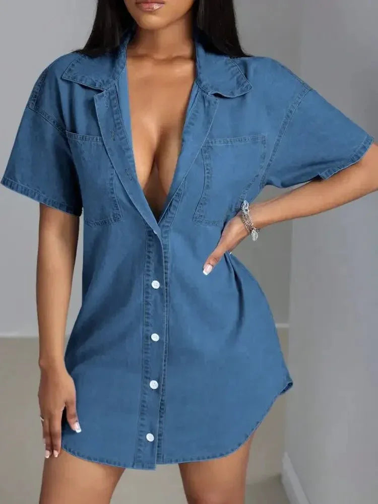 Button Down Collared Neck Denim Dress - Update AvenueDenim Dresses & SkirtsTrendsi100100812441990100100812441990c27dd767 - f230 - 4234 - a6cd - 2699a5fc5fb5 - MaxMedium