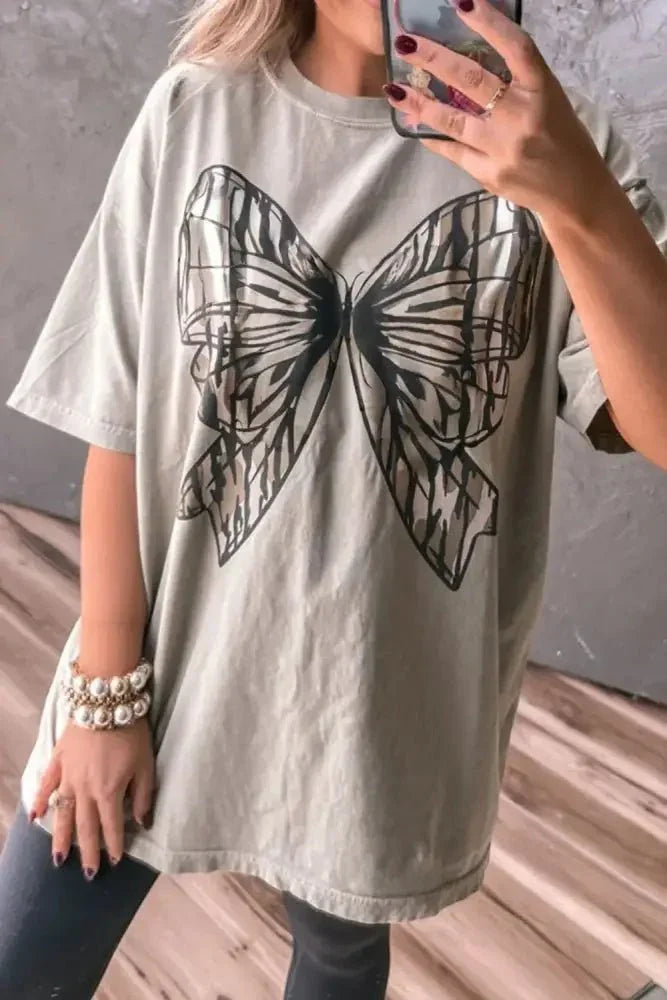 Casual Oversize Bow Drop Shoulder Tunic Casual Tee - Update AvenueT-ShirtsTrendsi100100628272814100100628272814d38eb76d - 5488 - 49e8 - a06c - 2e5ab864c558 - Max - OriginLight Gray