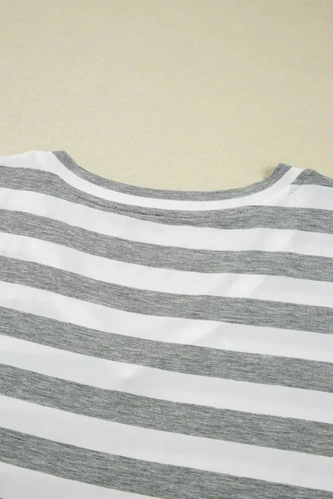 Casual Striped V - Neck Midi T-Shirt Dress - Update AvenueDaily EssentialsTrendsi100100171621863100100171621863e4b5699f - dfa7 - 43c2 - b654 - 726b8190822b - MaxDark Gray