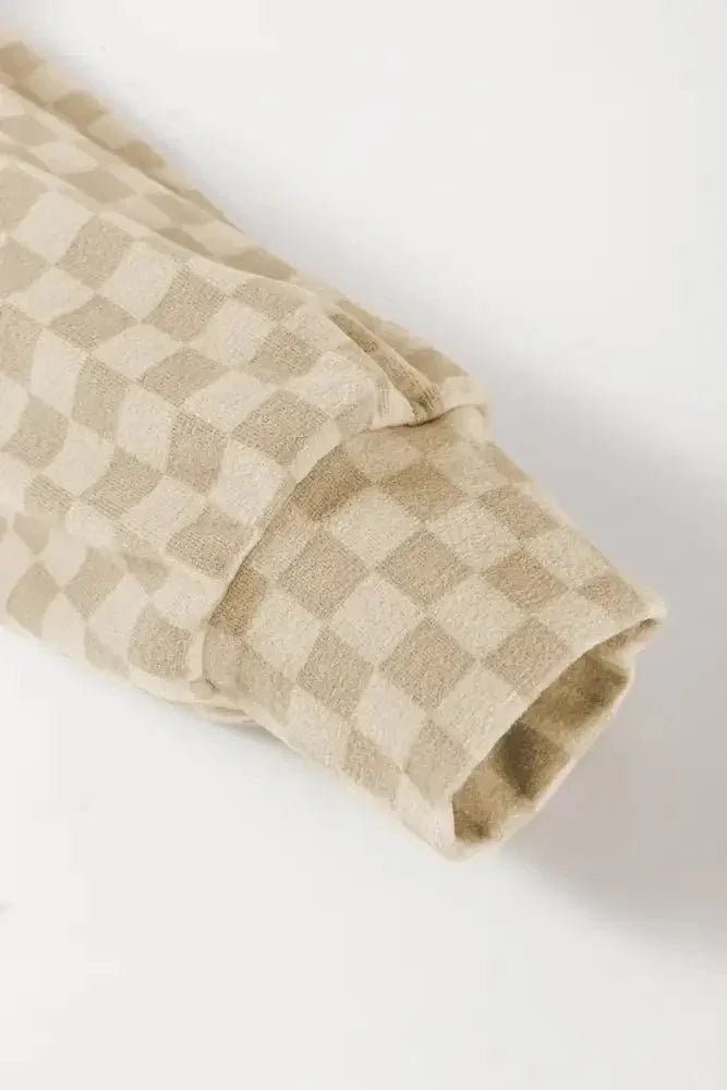 Checkered Print Kangaroo Pocket Drawstring Hoodie - Update AvenueTrendsi100100411144633100100411144633eb66f0fd - 56dd - 48e4 - 8400 - 1afec91efd49 - MaxKhaki