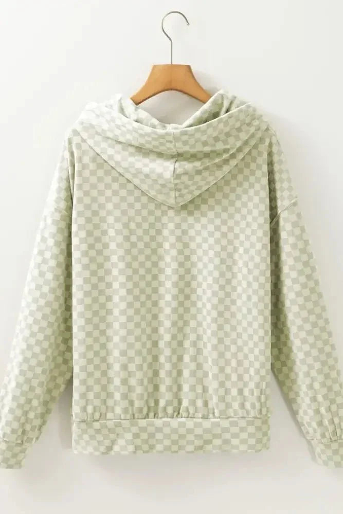Checkered Print Kangaroo Pocket Drawstring Hoodie - Update AvenueTrendsi1001004111467011001004111467018b72b6e6 - e6c6 - 4438 - 9549 - 6ff274e43e1d - MaxGum Leaf