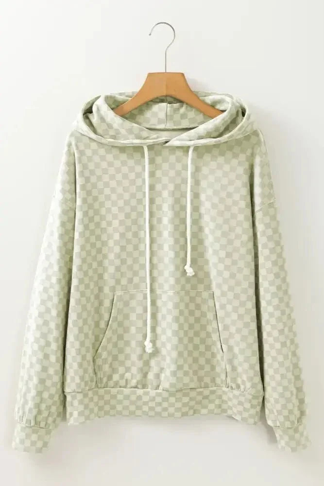 Checkered Print Kangaroo Pocket Drawstring Hoodie - Update AvenueTrendsi1001004111467011001004111467013e1f6044 - 2581 - 4d9f - a76d - 2de39ebbe96a - MaxGum Leaf