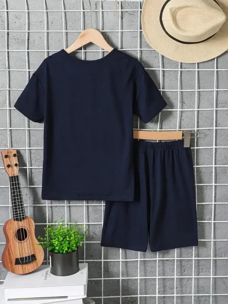 Children's Graphic Round Neck T-Shirt and Pants Set - Update AvenueKidsTrendsi1003005407765691003005407765696be871af - 91bc - 4059 - 9493 - 746d26c7a11c - MaxBlack