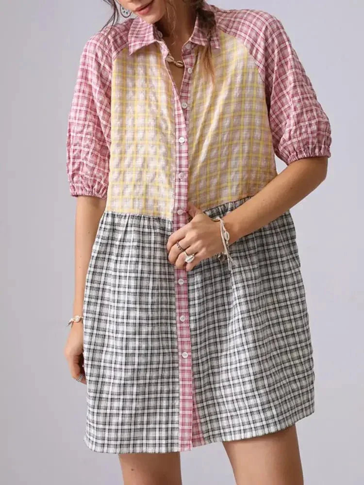 Colorful Mixed Gingham Shirt Dress - Update AvenueTrendsi1001004059044161001004059044163bb41972 - 8bfd - 4649 - ae1d - 2f8f99c1fbb9 - Max - OriginMulticolor