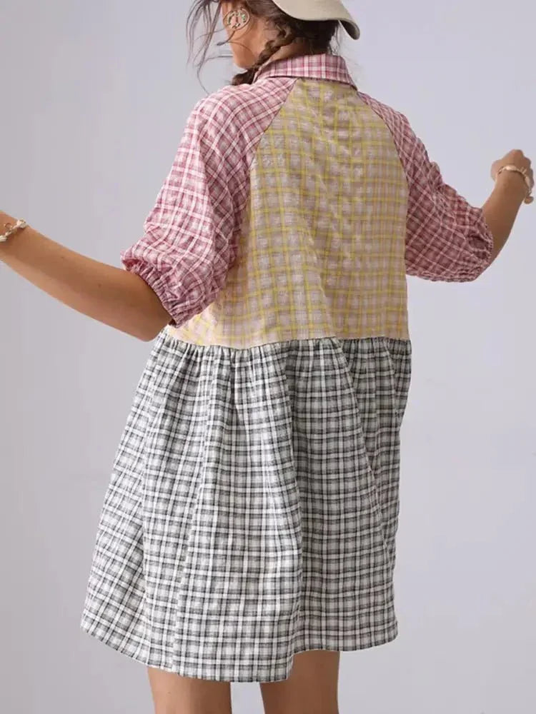 Colorful Mixed Gingham Shirt Dress - Update AvenueTrendsi100100405904416100100405904416ae4e3830 - 4c51 - 449c - 99ca - aa943c155f12 - Max - OriginMulticolor