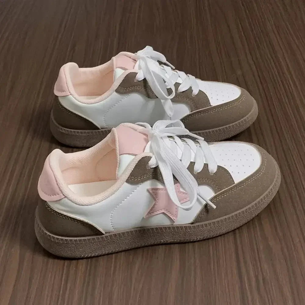 Contrast Star Lace - Up Athletic Sneakers - Update AvenueTrendsi100600088021347100600088021347Contrast Star Lace - Up Athletic SneakersBlue