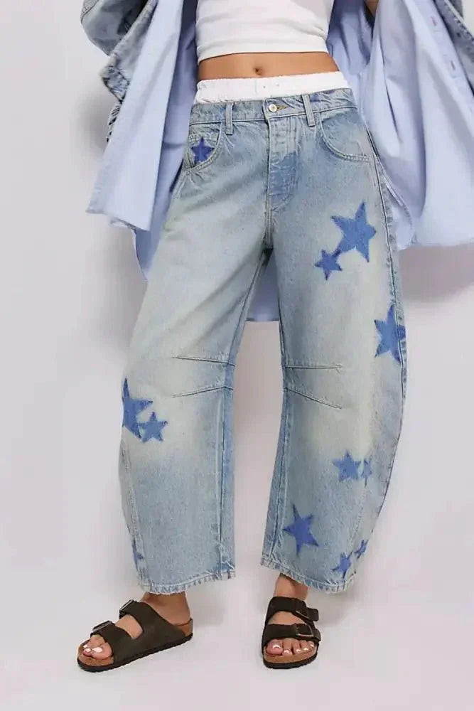 Contrast Star Wide Leg Jeans - Update AvenueHonor the Stars and StripesTrendsi100100983307765100100983307765851e50e0 - 9e4d - 4cf1 - b9d5 - afa3f6ca3c36 - MaxLight