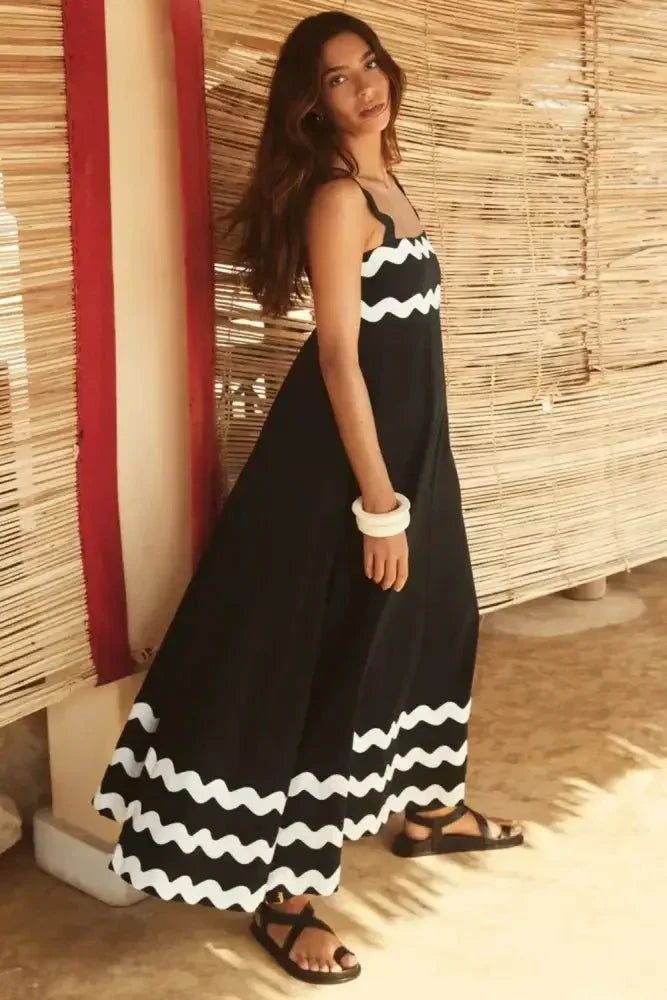 Contrast Trim Square Neck Wide Strap Dress - Update AvenueFestival VibesTrendsi10010001888124510010001888124513b214d0 - 3660 - 46fd - 91a4 - 98cfc711770e - MaxBlack