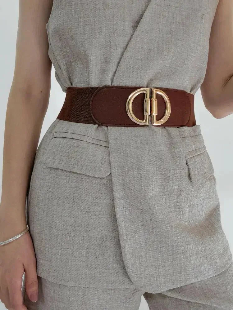 D Buckle Elastic Belt - Update AvenueTrendsi100100090958571100100090958571D Buckle Elastic BeltBrown