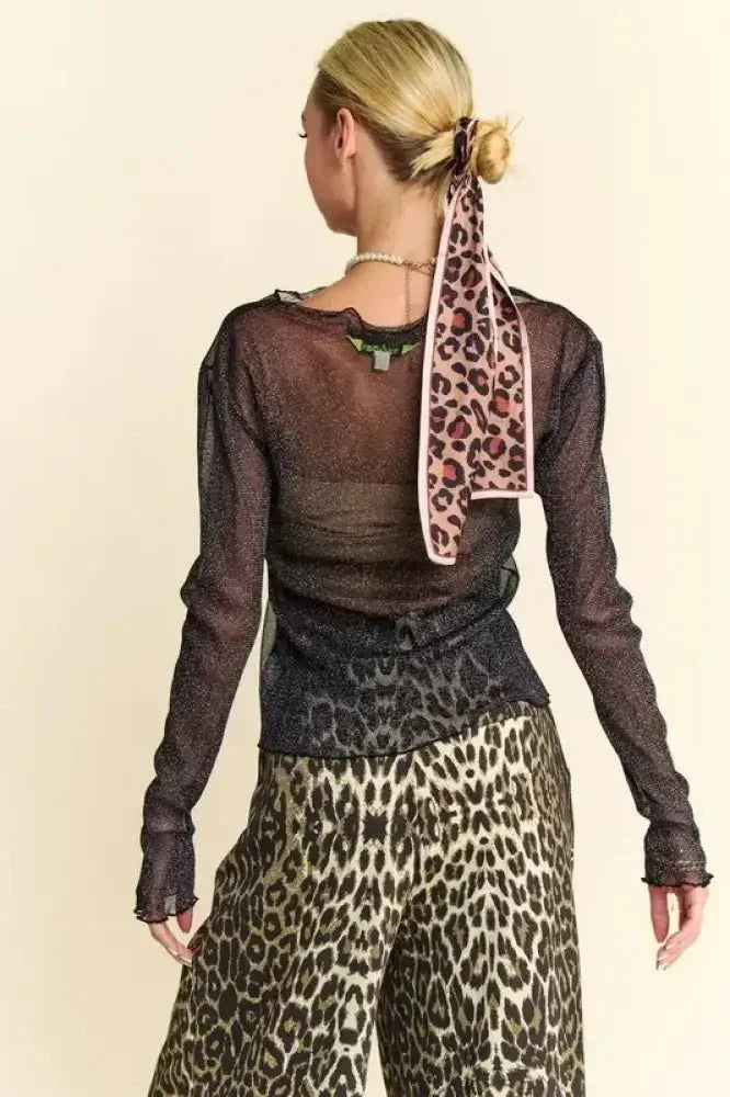 Davi & Dani Glitter Mesh Lettuce Hem Long Sleeve Top - Update AvenueTrendsi100100290571392100100290571392ee28e982 - 4b03 - 4aa9 - a175 - 47fc7b96c400 - MaxBlack