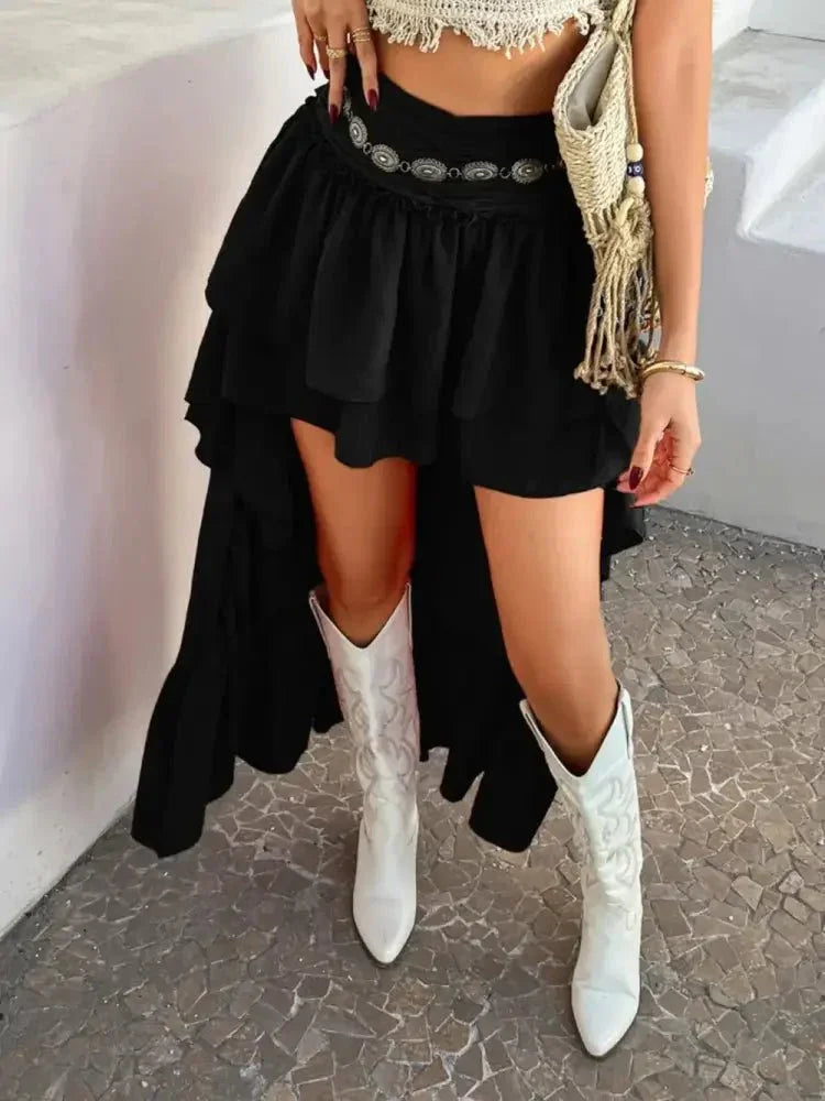 Devine High - Low Ruched Layered Skirt - Update AvenueVacation StyleTrendsi10010081738132710010081738132784bcb642 - 65e8 - 4af8 - 9635 - 1923c7035ed5 - MaxBlack