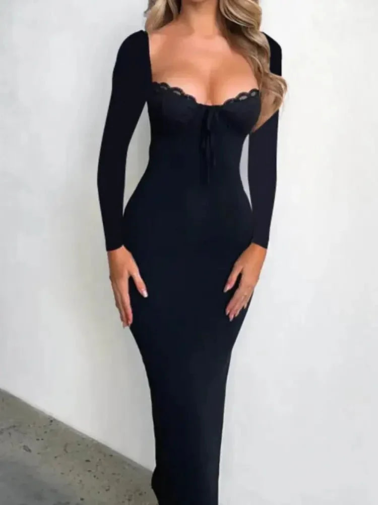 Devine Slit Lace Detail Sweetheart Neck Long Sleeve Maxi Dress - Update AvenueFestival VibesTrendsi10010022360113210010022360113296c28048 - c359 - 4173 - b130 - 4fa2804fefe4 - MaxBlack