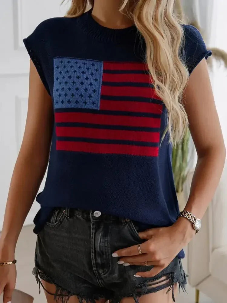 Devine US Flag Round Neck Sweater Vest - Update AvenueHonor the Stars and StripesTrendsi10010090326135910010090326135956c3d3de - 24bb - 4159 - 8295 - 3ba642d99e70 - MaxDark Blue