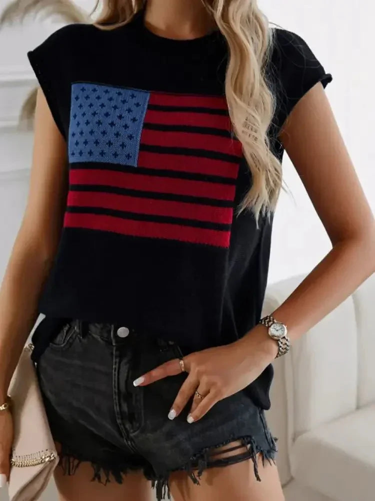 Devine US Flag Round Neck Sweater Vest - Update AvenueHonor the Stars and StripesTrendsi100100903269924100100903269924d4b5e38e - 8cba - 4f6f - b7b0 - 5b7a8180afc0 - MaxBlack