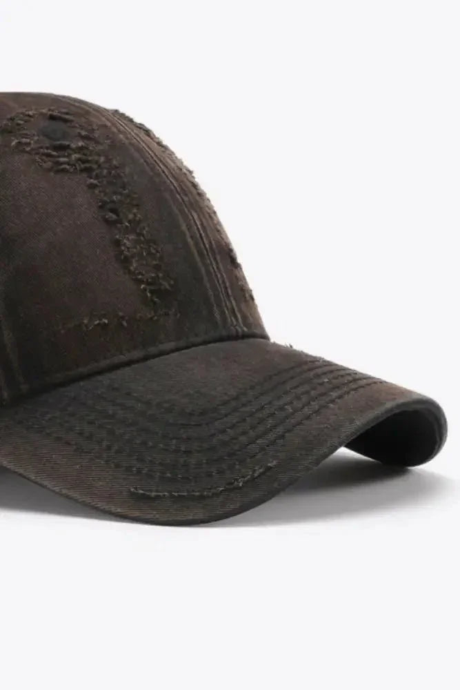 Distressed Adjustable Baseball Cap - Update AvenueTrendsi101300630204819101300630204819Distressed Adjustable Baseball CapBlack