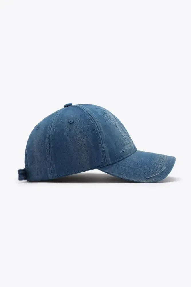 Distressed Adjustable Baseball Cap - Update AvenueTrendsi101300630205436101300630205436Distressed Adjustable Baseball CapNavy