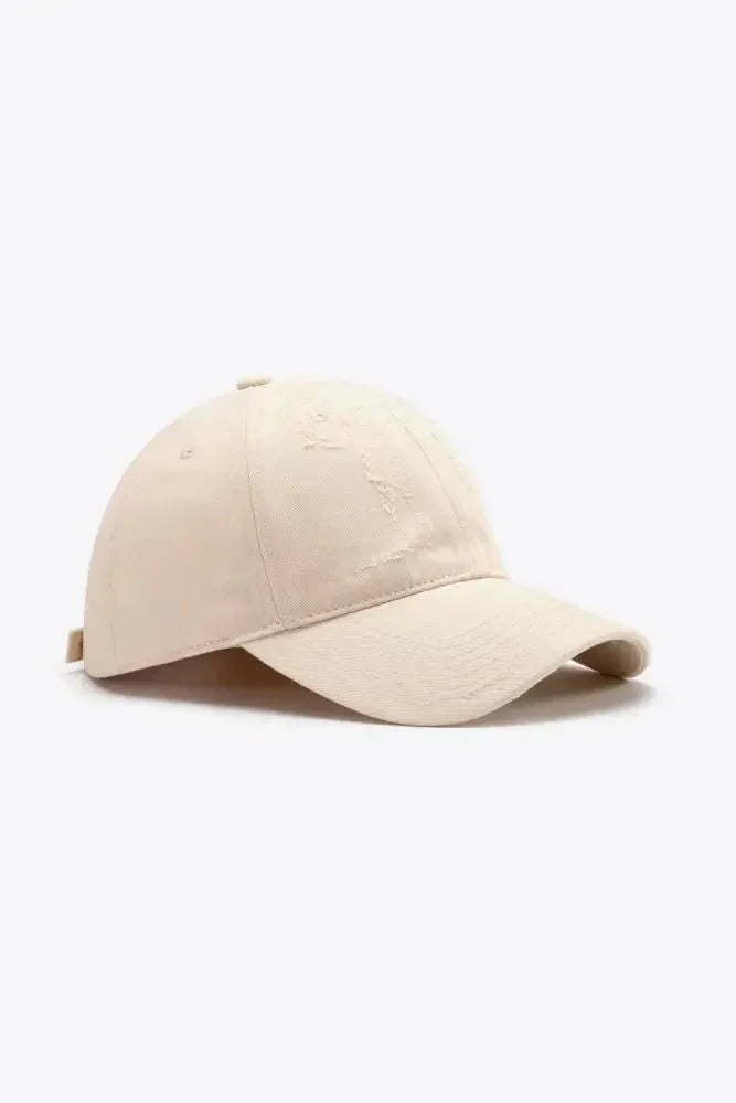 Distressed Adjustable Baseball Cap - Update AvenueTrendsi101300630206250101300630206250Distressed Adjustable Baseball CapWhite