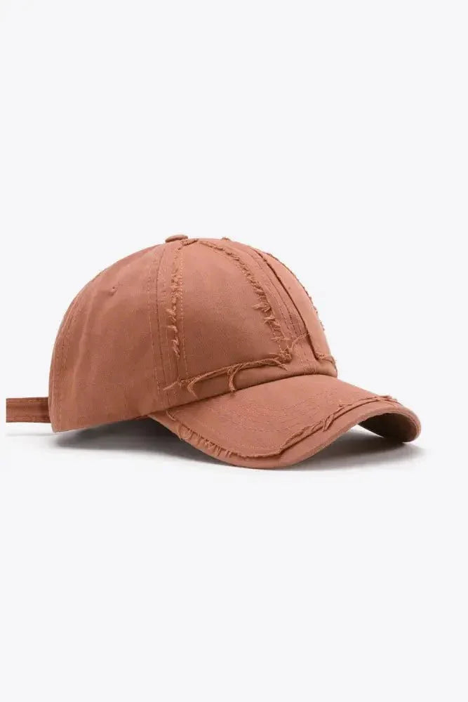 Distressed Adjustable Baseball Cap - Update AvenueTrendsi101300690266639101300690266639Distressed Adjustable Baseball CapCream