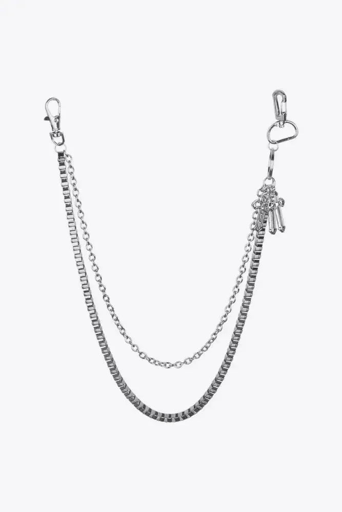 Double - Layered Cross Waist Chain - Update AvenueTrendsi100100857636870100100857636870Double - Layered Cross Waist ChainSilver